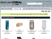 Tablet Screenshot of blacklabelstore.com